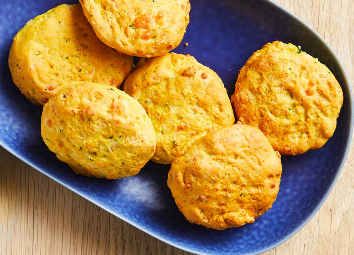 PUMPKIN, CHEESE & SPINACH WHOLEMEAL SCONES