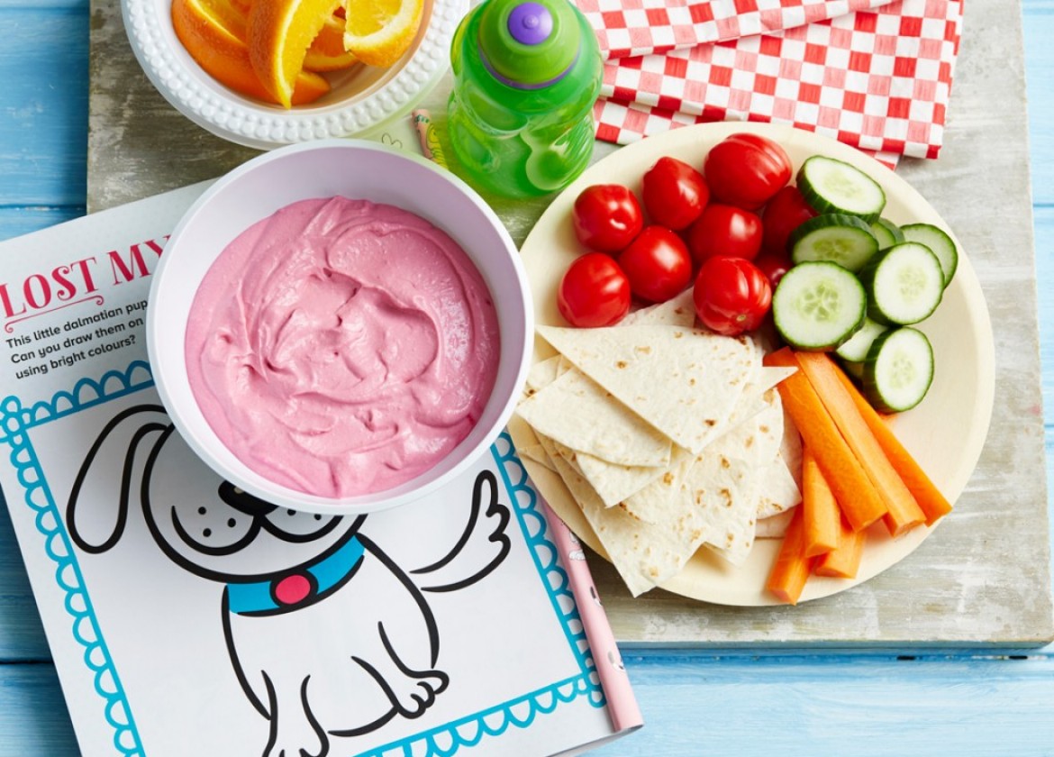 WHITE BEAN & BEETROOT DIP